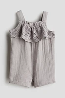 Barboteuse en mousseline de coton
