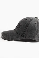 Cap with Heavily Distressed Details