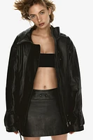 Belted Leather Jacket