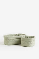 2-pack Quilted Storage Baskets