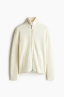 Regular Fit Rib-Knit Cardigan