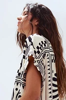 Robe tunique froissée