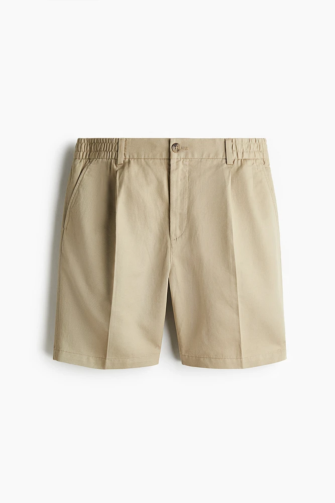 Regular-Fit Creased Shorts