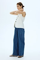 MAMA Denim Drawstring Pants