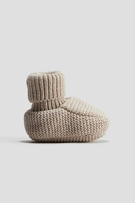 Cotton Knit Slipper Socks