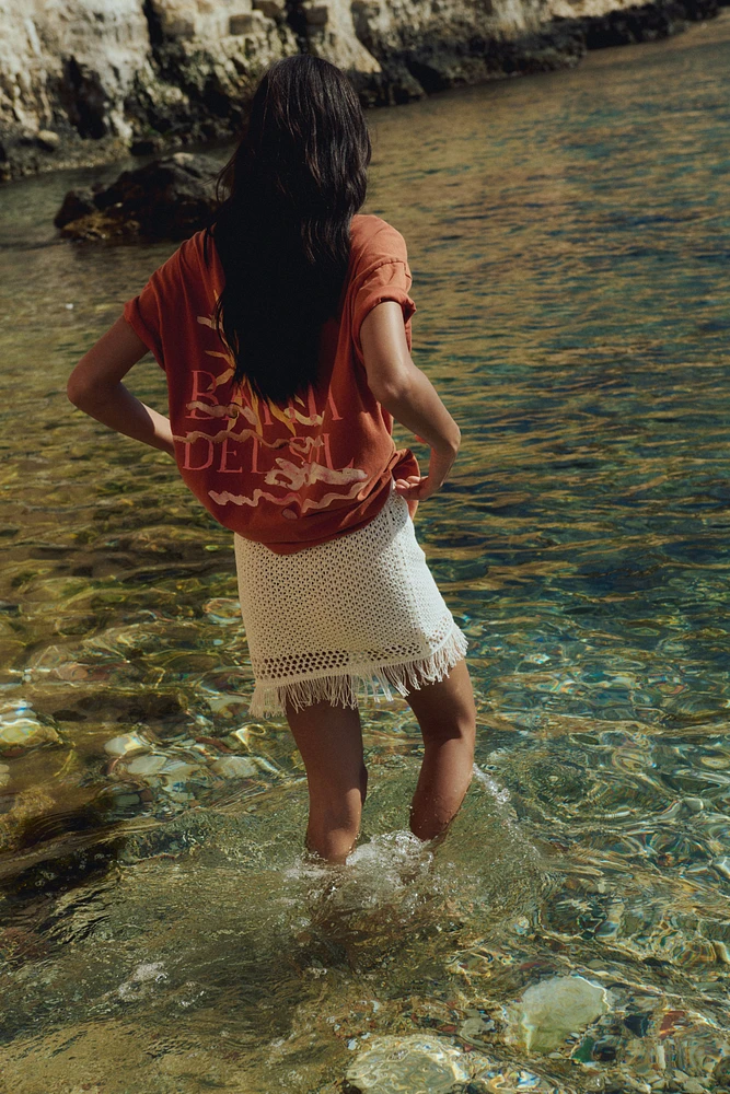 Oversized T-Shirt with Motif