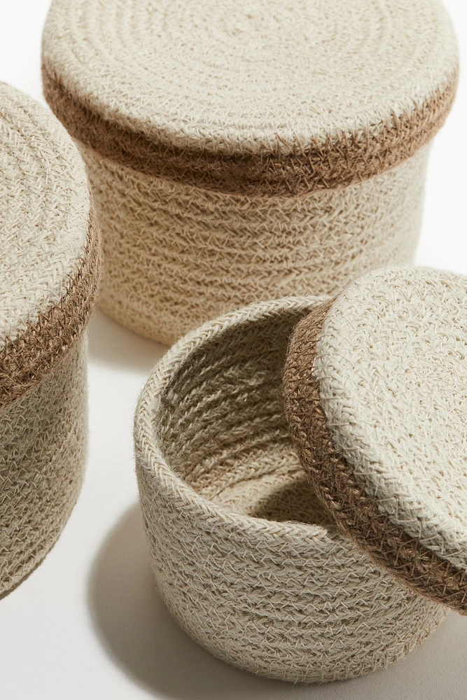 3-pack Jute Storage Baskets