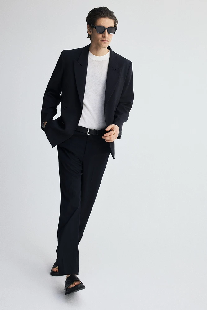 Relaxed-Fit Double-Breasted Blazer