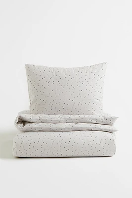 Patterned Twin Duvet Cover Set