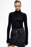 Cashmere-Blend Turtleneck Sweater