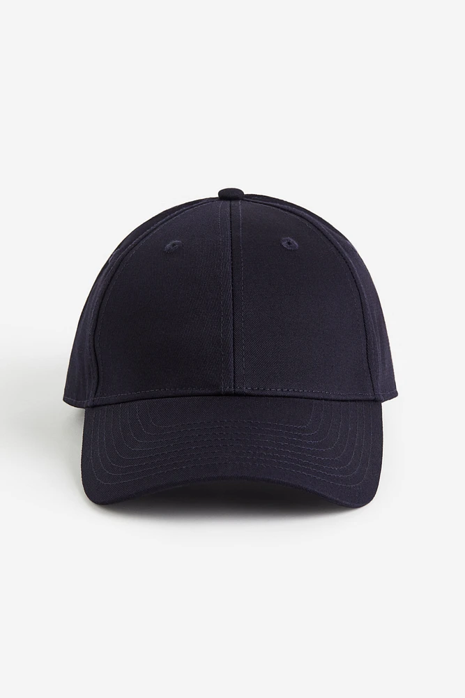 Casquette tissu croisé coton
