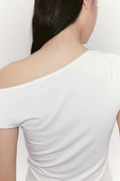 Twist-detail One-shoulder Top