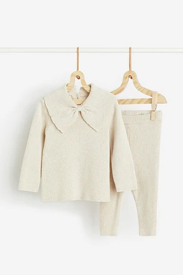 2-piece Knit Cotton Set
