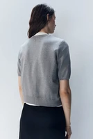 Short-Sleeved Cardigan