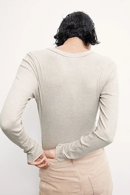 Ribbed Modal-blend Top