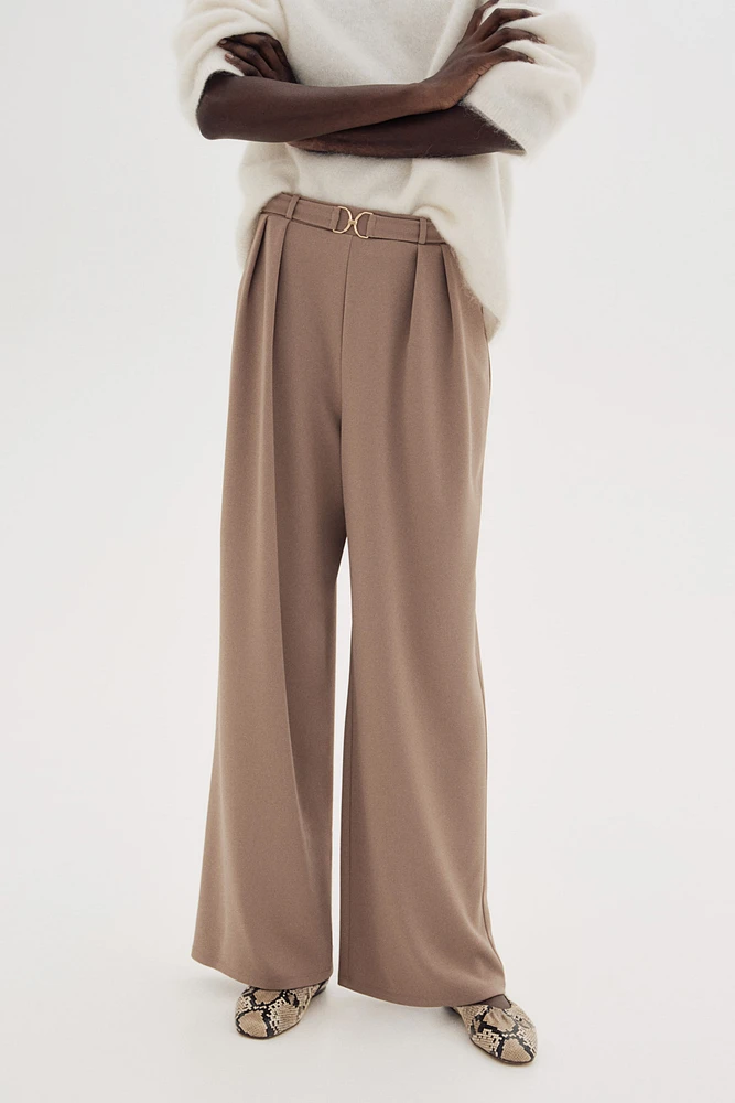 Buckle-detail Dress Pants