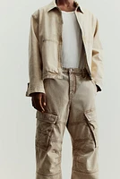 Pantalon cargo coupe ample en coton