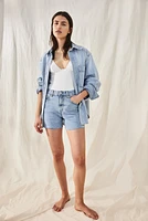 Skinny High Denim Shorts