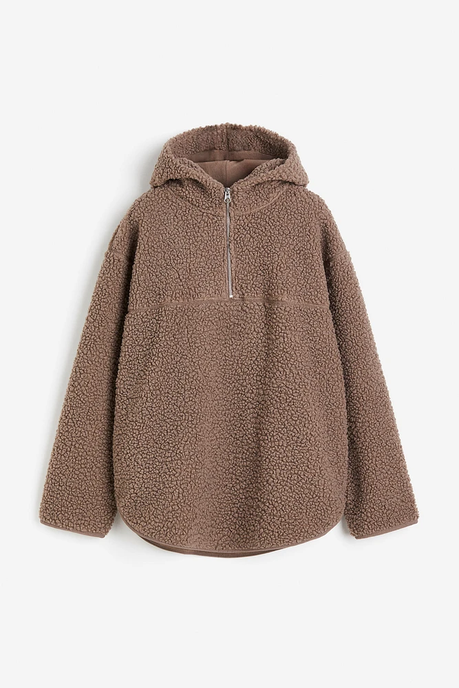 Half-zip Teddy Hoodie