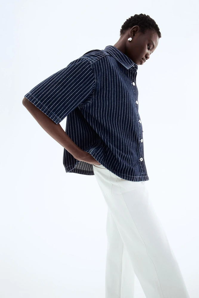 Chemise grande taille en denim