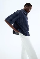 Chemise grande taille en denim