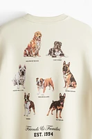 Loose Fit Printed Sweatshirt