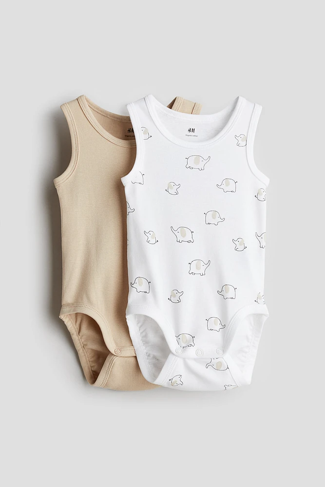 2-pack Sleeveless Cotton Bodysuits