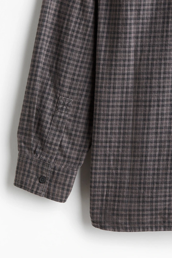 Chemise ample en flanelle