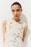 MAMA Long Dress with Bow at Back