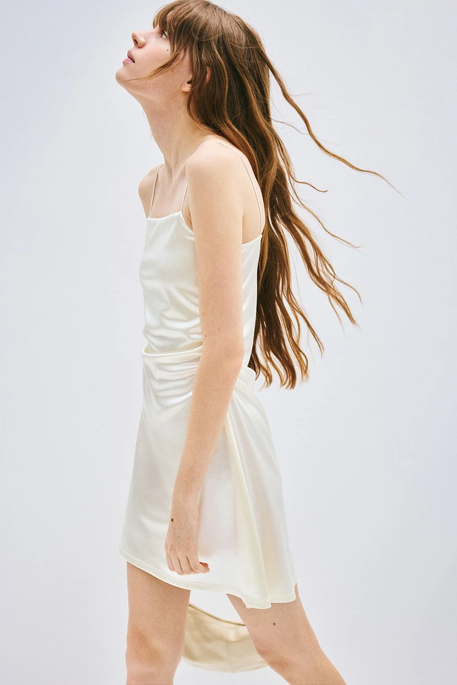 Draped Slip Dress
