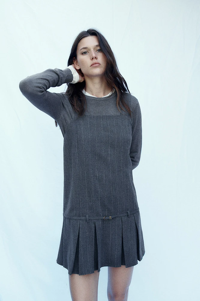 Jumper with Pleated Skirt