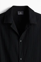 Regular Fit Textured-weave Resort Shirt