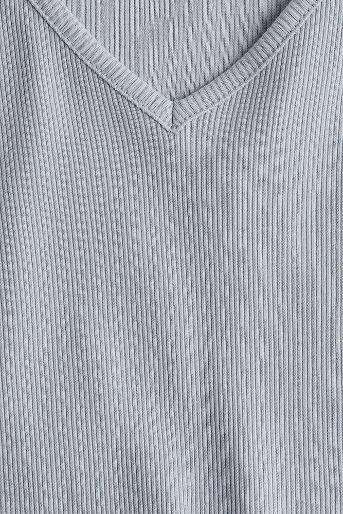 Ribbed Cotton Jersey Top