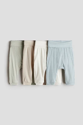 4-pack Ribbed Cotton Pants