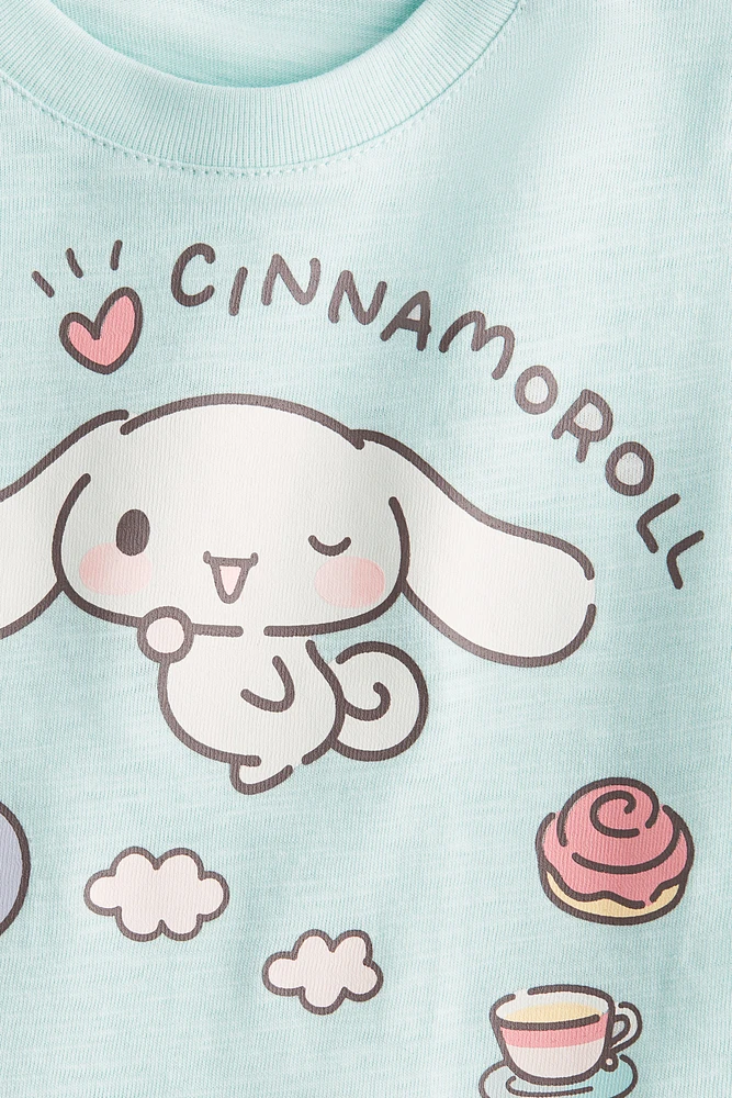 T-shirt en coton avec motif imprimé