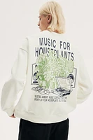 Loose Fit Printed Sweatshirt