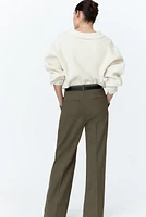 Flared Twill Pants