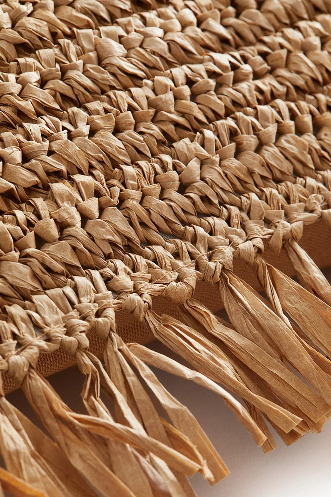 Paper Straw Cushion Cover