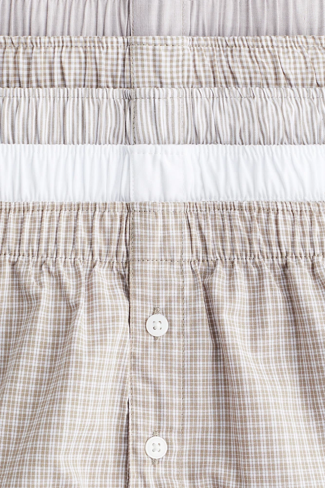 5-pack Woven Cotton Boxer Shorts