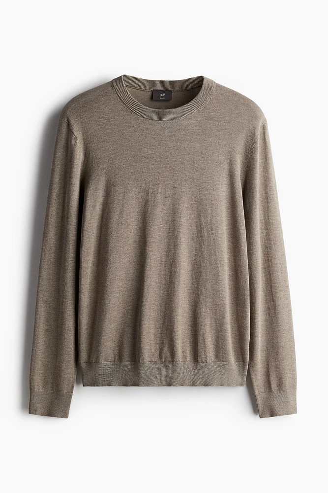 Slim Fit Fine-Knit Sweater