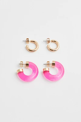 2-pack Hoop Earrings