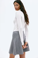 Flared Knit Skirt