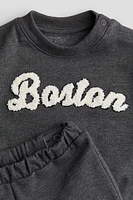 2-piece Set with Text Motif