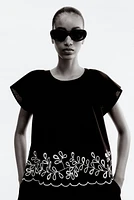 Embroidered Cotton Blouse
