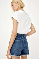 High Waist Denim Shorts