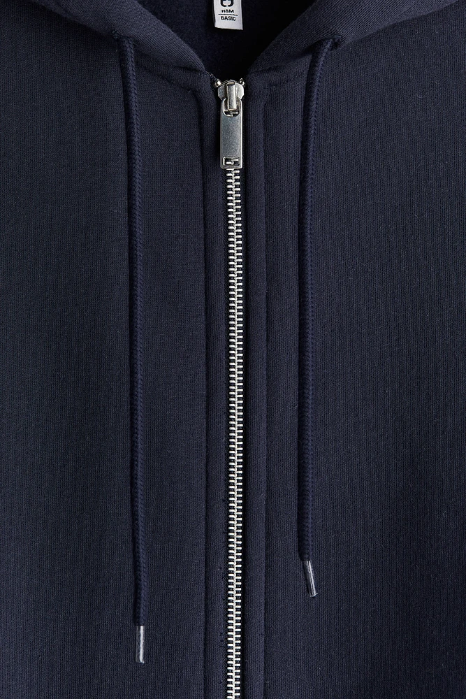 Veste Grande Taille à glissière avec capuchon