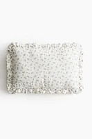 Ruffle-Trimmed Cotton Cushion