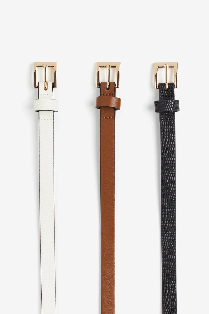 3-pack Narrow Belts