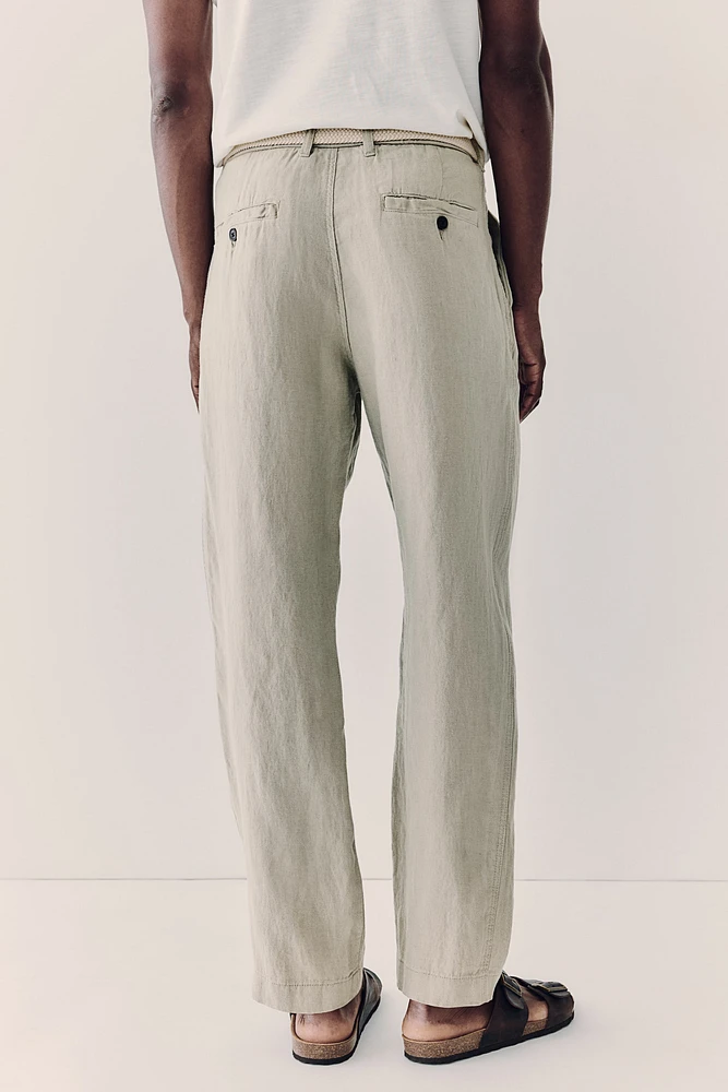 Regular Fit Linen Pants