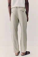 Regular Fit Linen Pants